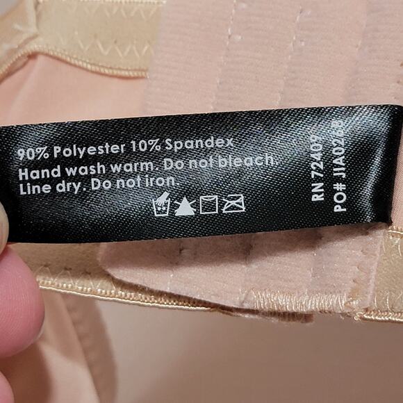 Pure Beauty by René Rofé Womens Nude Wireless Lightly Lined T Shirt Bra Size 44D - Picture 7 of 10